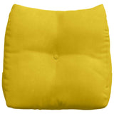 Cuscino per Schiena Giallo 45 x 24 x 50 cm Velluto