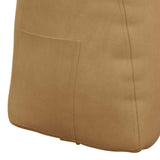 Cuscino per Schiena Marrone 45 x 24 x 50 cm Velluto