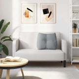 Cuscino per Schiena Grigio chiaro 60 x 24 x 50 cm Tessuto