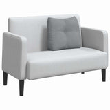 Cuscino per Schiena Grigio chiaro 60 x 24 x 50 cm Tessuto