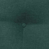 Cuscino per Schiena Verde Scuro 60 x 24 x 50 cm Tessuto