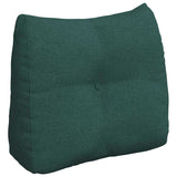 Cuscino per Schiena Verde Scuro 60 x 24 x 50 cm Tessuto