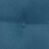 Cuscino per Schiena Blu 60 x 24 x 50 cm Velluto