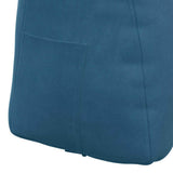 Cuscino per Schiena Blu 60 x 24 x 50 cm Velluto