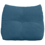 Cuscino per Schiena Blu 60 x 24 x 50 cm Velluto