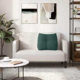 Cuscino per Schiena Verde Scuro 60 x 24 x 50 cm Velluto