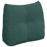 Cuscino per Schiena Verde Scuro 60 x 24 x 50 cm Velluto