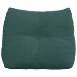 Cuscino per Schiena Verde Scuro 60 x 24 x 50 cm Velluto