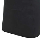 Cuscino per Schiena Nero 60 x 24 x 50 cm Velluto