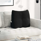Cuscino per Schiena Nero 60 x 24 x 50 cm Velluto