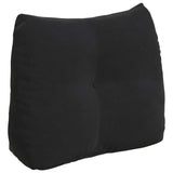 Cuscino per Schiena Nero 60 x 24 x 50 cm Velluto