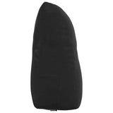Cuscino per Schiena Nero 60 x 24 x 50 cm Velluto