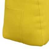 Cuscino per Schiena Giallo 60 x 24 x 50 cm Velluto