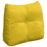 Cuscino per Schiena Giallo 60 x 24 x 50 cm Velluto