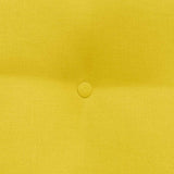Cuscino per Schiena Giallo Chiaro 80 x 24 x 50 cm Tessuto
