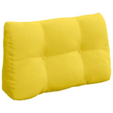 Cuscino per Schiena Giallo Chiaro 80 x 24 x 50 cm Tessuto