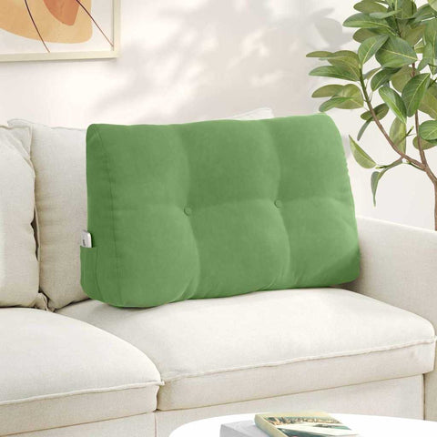 Cuscino per Schiena Verde chiaro 80 x 24 x 50 cm Velluto