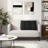 Cuscino per Schiena Nero 80 x 24 x 50 cm Velluto