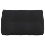 Cuscino per Schiena Nero 80 x 24 x 50 cm Velluto