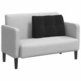 Cuscino per Schiena Nero 80 x 24 x 50 cm Velluto