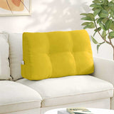 Cuscino per Schiena Giallo 80 x 24 x 50 cm Velluto