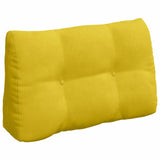 Cuscino per Schiena Giallo 80 x 24 x 50 cm Velluto