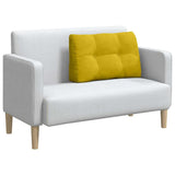 Cuscino per Schiena Giallo 80 x 24 x 50 cm Velluto