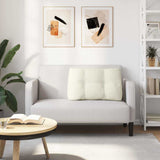 Cuscino per Schiena Crema 80 x 24 x 50 cm Velluto