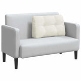 Cuscino per Schiena Crema 80 x 24 x 50 cm Velluto