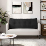 Cuscino per Schiena Nero 120 x 24 x 50 cm Tessuto