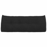 Cuscino per Schiena Nero 120 x 24 x 50 cm Tessuto