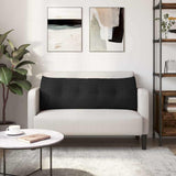 Cuscino per Schiena Nero 140 x 24 x 50 cm Tessuto