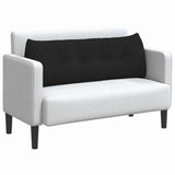 Cuscino per Schiena Nero 140 x 24 x 50 cm Tessuto