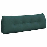 Cuscino per Schiena Verde Scuro 140 x 24 x 50 cm Tessuto