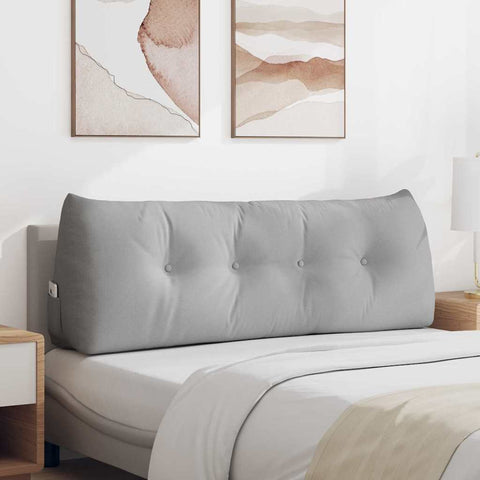 Cuscino per Schiena Grigio Nuvola 140 x 24 x 50 cm Tessuto