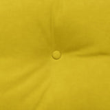 Cuscino per Schiena Giallo 140 x 24 x 50 cm Velluto