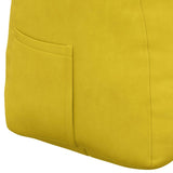 Cuscino per Schiena Giallo 140 x 24 x 50 cm Velluto