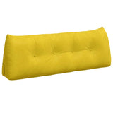 Cuscino per Schiena Giallo 140 x 24 x 50 cm Velluto