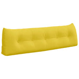Cuscino per Schiena Giallo Chiaro 160 x 24 x 50 cm Tessuto
