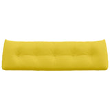Cuscino per Schiena Giallo Chiaro 160 x 24 x 50 cm Tessuto