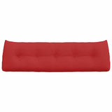 Cuscino per Schiena Rosso 160 x 24 x 50 cm Tessuto