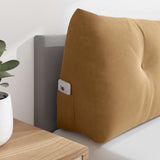 Cuscino per Schiena Marrone 160 x 24 x 50 cm Velluto