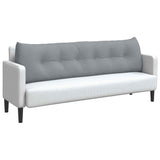 Cuscino per Schiena Grigio chiaro 180 x 24 x 50 cm Tessuto