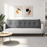 Cuscino per Schiena Grigio scuro 180 x 24 x 50 cm Tessuto