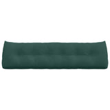 Cuscino per Schiena Verde Scuro 180 x 24 x 50 cm Velluto