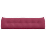 Cuscino per Schiena Rosso Vino 180 x 24 x 50 cm Velluto
