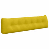 Cuscino per Schiena Giallo 180 x 24 x 50 cm Velluto
