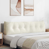 Cuscino per Schiena Crema 180 x 24 x 50 cm Velluto