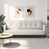 Cuscino per Schiena Crema 180 x 24 x 50 cm Velluto