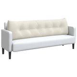 Cuscino per Schiena Crema 180 x 24 x 50 cm Velluto